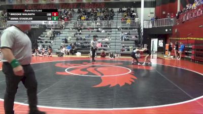 100 lbs Semifinal - Emma Staebler, Clear Creek-Amana vs Brooke Walrath, Linn-Mar