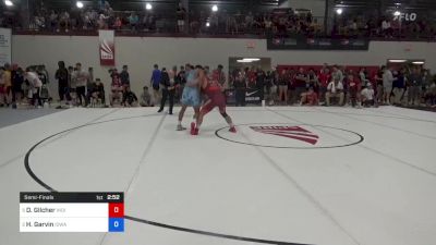 74 kg Semifinal - Derek Gilcher, Indiana RTC vs Hunter Garvin, Iowa