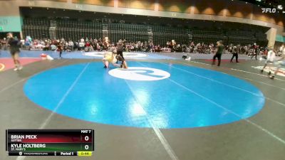 126 lbs Cons. Round 7 - Brian Peck, Sutter vs Kyle Holtberg, St. Mary`s