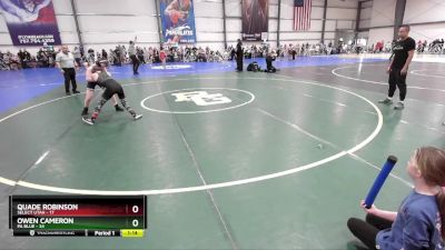 92 lbs Rd# 9- 2:15pm Saturday Final Pool - Owen Cameron, PA Blue vs Quade Robinson, SELECT Utah