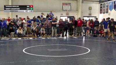 118 lbs Semifinal - Dorian Hidalgo, Iona Prep vs Brett Crawford, St. Anthonys