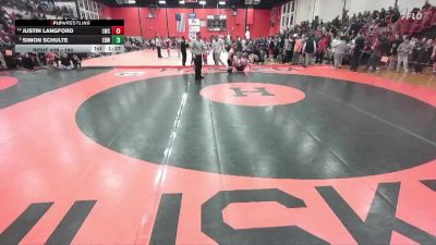 190 lbs Champ. Round 3 - Simon Schulte, EDWARDVILLE (HS) vs Justin Langford, New Lenox (LINCOLN-WAY CENTRAL)
