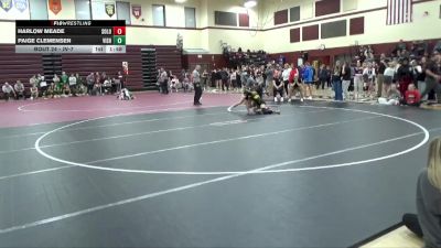 JV-7 lbs Quarterfinal - Paige Clemensen, Vinton-Shellsburg vs Harlow Meade, Solon