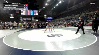 135 lbs Cons. Sub-rd Of 16 - Makenzie Harbour, NY vs Natalie Martincic, OH