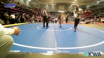 43 lbs Consi Of 8 #2 - Kingston Warrior, Wagoner Takedown Club vs Oliver Valencia, Pawhuska Elks Takedown