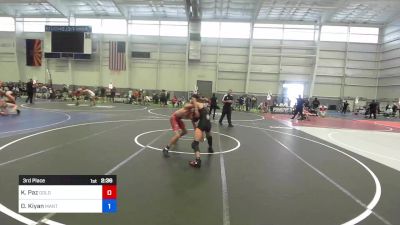 109 kg 3rd Place - Keenan Paz, Gold Rush Wrestling vs Derek Kiyan, Mantanona TC