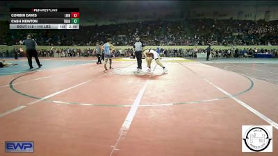 140 lbs Round Of 16 - Corbin Davis, Lions Wrestling Academy vs Cash Newton, Tough N Technical Wrestling Club