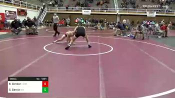 160 lbs Quarterfinal - Bailey Gimbor, Hamburg vs Garrett Garcia, Southern Columbia