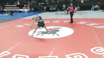 3rd Place Match - Alizabeth Whitley, Lyons-Decatur Northeast vs Taylor Ahlman, Battle Creek