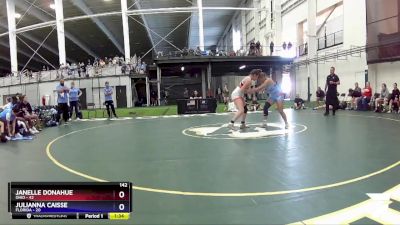 142 lbs Round 2 (4 Team) - Janelle Donahue, Ohio vs Julianna Caisse, Florida