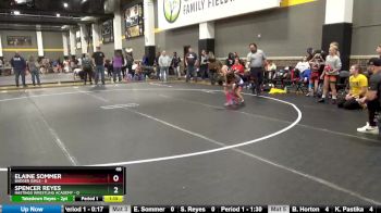 46 lbs Round 3 (4 Team) - Elaine Sommer, Badger Girls vs Spencer Reyes, Hastings Wrestling Academy