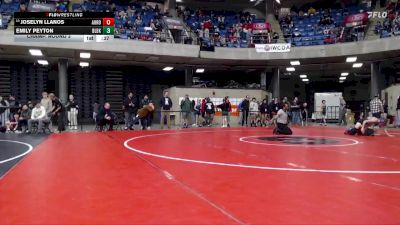 100 lbs Champ. Round 3 - Joselyn Llanos, Aurora (East) vs Emily Peyton, Unattached