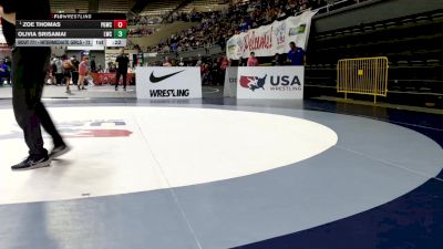 Intermediate Girls - 73 lbs 3rd Place Match - Olivia Srisamai, Legacy Wrestling Center vs Zoe Thomas, Peterson Grapplers Wrestling Club