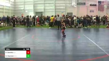 46 lbs Quarterfinal - Preston Daniels, So Cal Grappling vs Amarie Haymon, Gold Rush