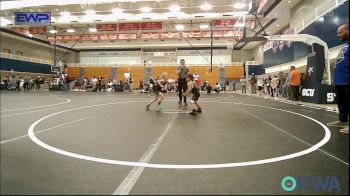 49 lbs Consi Of 4 - Asher Fanshier, Clinton Youth Wrestling vs Shepard Hardin, Team Guthrie Wrestling