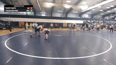 285 lbs Cons. Round 5 - Scott Smith, Adrian vs Kaleb Britting, Messiah