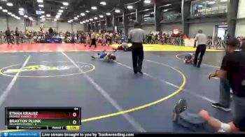 64 lbs Round 4 - Ethan Krausz, Midwest Maniacs vs Braxton Plunk, Oklahoma Energy