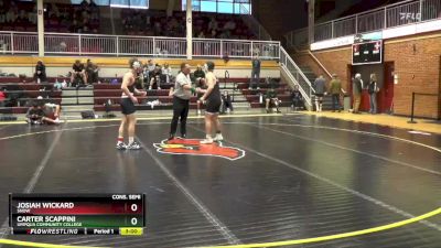 157 lbs Cons. Semi - Carter Scappini, Umpqua Community College vs Josiah Wickard, Snow