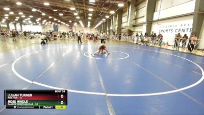 72 lbs Rd# 10- 4:00pm Saturday Final Pool - Ross Hindle, Ranger Wrestling Club vs Julian Turner, Mile High