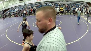 10U Boys - 77 lbs Champ. Round 2 - Rush Landis, MVKWA Springboro Amateur Wrestling Club vs Weston Carr, Columbia City Wrestling Club