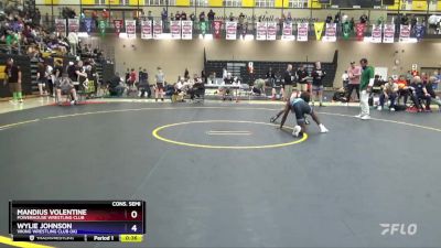 138 lbs Cons. Semi - Mandius Volentine, Powerhouse Wrestling Club vs Wylie Johnson, Viking Wrestling Club (IA)