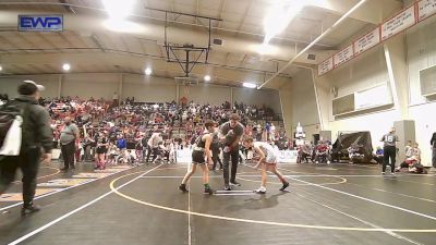 64 lbs Quarterfinal - Braven Worth, Collinsville Cardinal Youth Wrestling vs Conner Woods, Salina Wrestling Club