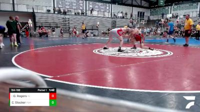 184-198 lbs Cons. Round 2 - Devin Rogers, Young Guns vs Craig Stocker, Mundelein High School