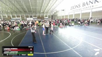 118 lbs Quarterfinal - Jaxson Nobriga, South Sevier vs Jaxon Langston, Fremont Wrestling Club