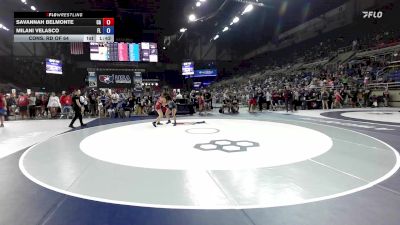 120 lbs Cons. Rd Of 64 - Savannah Belmonte, CA vs Milani Velasco, FL