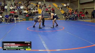 184 lbs Semifinal - Sawyer Hobbs, University Of Providence (Mont.) vs Michael Densmore, Embry-Riddle Aeronautical University (Ariz.)