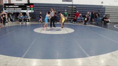 90 lbs 1st Place Match - Lexander Ramirez, 208 Badgers Wrestling Club vs Eli Armstrong, East Idaho Elite Wrestling Club