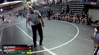 50 lbs Round 2 (6 Team) - Kael Oldroyd, Utah vs Haze Raigoza, Kansas Cobra