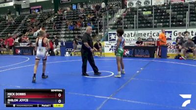 92 lbs Semifinal - Mick Dobbs, AK vs Shiloh Joyce, NJ