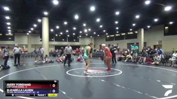 155 lbs Round 5 (6 Team) - Elizabella Laurin, TN AAU-Williamson County WC vs Avery Forehand, Lady Gator Dawgs