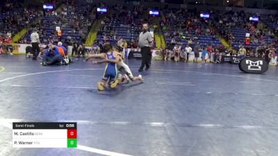 55 lbs Semifinal - Madison Castillo, Berks Catholic vs Paxton Warner, Titusville