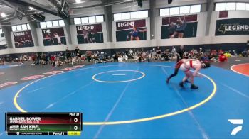 132 lbs Quarterfinal - Amir Sam Kiaei, Finesse Wrestling Club vs Gabriel Bower, Amped Wrestling Club