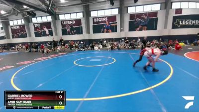 132 lbs Quarterfinal - Amir Sam Kiaei, Finesse Wrestling Club vs Gabriel Bower, Amped Wrestling Club