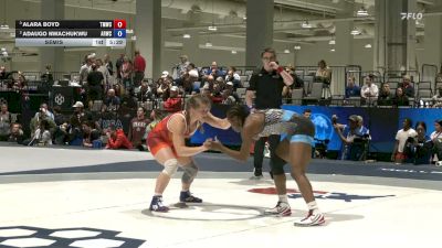62 kg Semis - Alara Boyd, Titan Mercury Wrestling Club/ Bears RTC/ Cardinal WC vs Adaugo Nwachukwu, Army (WCAP)