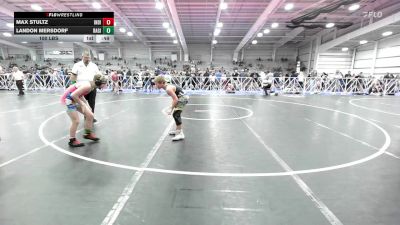 100 lbs Rr Rnd 2 - Max Stultz, Indiana Outlaws Red vs Landon Mersdorf, Ragin Raisins Catawba ES