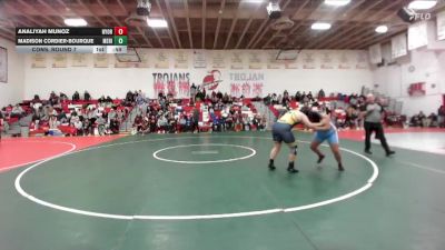 235 lbs Cons. Round 7 - Madison Cordier-Bourque, Meridian vs Analiyah Munoz, Nyssa