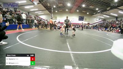 37 lbs Semifinal - Arrow Spears, Pirate Wrestling Club vs Rush Wilson, Barnsdall Youth Wrestling