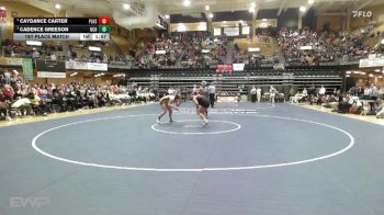 190 lbs 1st Place Match - Caydance Carter, Plainville HS vs Cadence Greeson, Norton Community HS