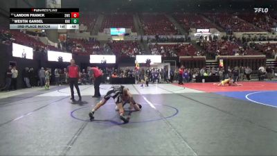 122 lbs 3rd Place Match - Westin Gansel, Ruis Wrestling vs Landon Franck, Sidney Wrestling Club