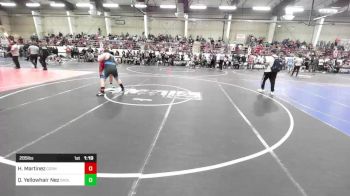 285 lbs Quarterfinal - Hunter Martinez, Cornerstone WC vs Quentin Yellowhair Nez, Badlands WC