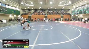 106 lbs Semifinal - Shane Ito, La Costa Canyon vs Adrian Tapia, Bonita Vista