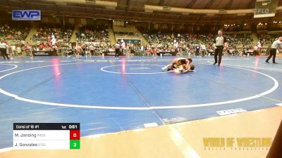 61 lbs Consi Of 16 #1 - Max Jansing, Prodigy Elite Wrestling vs Jaxtin Gonzales, Steel City Reloaded