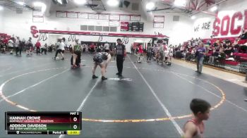 170/190 Round 2 - Addison Davidson, The Storm Wrestling Center vs Hannah Crowe, Northeast Georgia Mat Monstars