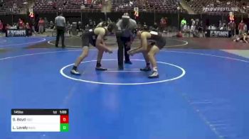 145 lbs Consi Of 32 #1 - Garrett Boyd, Reign WC vs Logan Lovely, Rugged