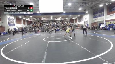 120 lbs Cons. Round 2 - Jacob Jimenez, Bishop Amat vs Christopher Lopez, Newport Harbor