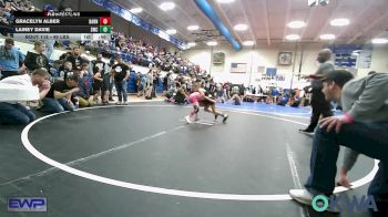 49 lbs Rr Rnd 1 - Gracelyn Alber, Barnsdall Youth Wrestling vs Lainey Davie, Salina Wrestling Club